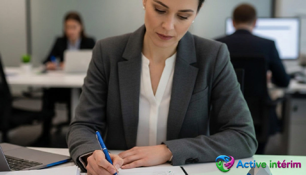 Responsable RH vérifiant conformité : formulaires A1 et certificats logement.