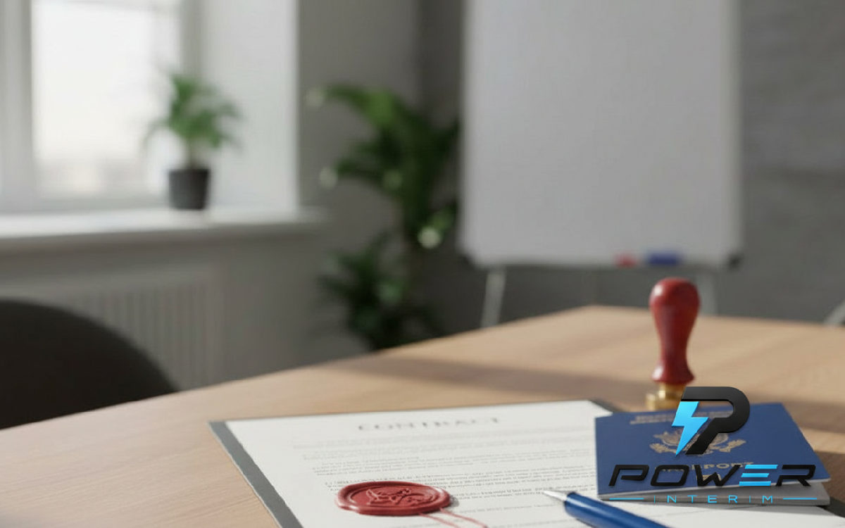 Documents administratifs et passeport pour le détachement d'un plaquiste.