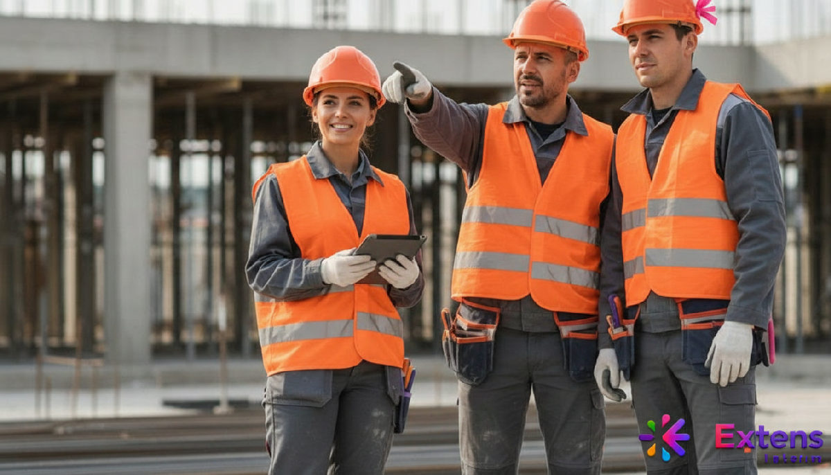 Ouvriers roumains qualifiés sur un chantier en France, synonymes de fiabilité.