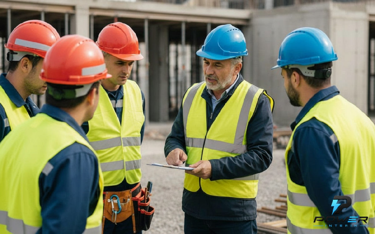 Ouvriers roumains formés sur un chantier français
