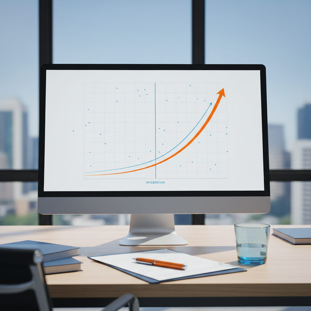 Graphique de croissance montrant l'évolution de la productivité après l'intégration d'une équipe de travailleurs détachés gérée par Planet Interim.