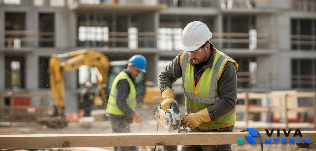 Un ouvrier roumain qualifié sur un chantier en France, exemple de détachement réussi.