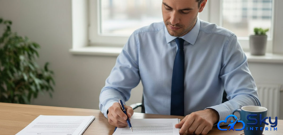 Vérification des contrats pour les travailleurs roumains en France par un expert RH.