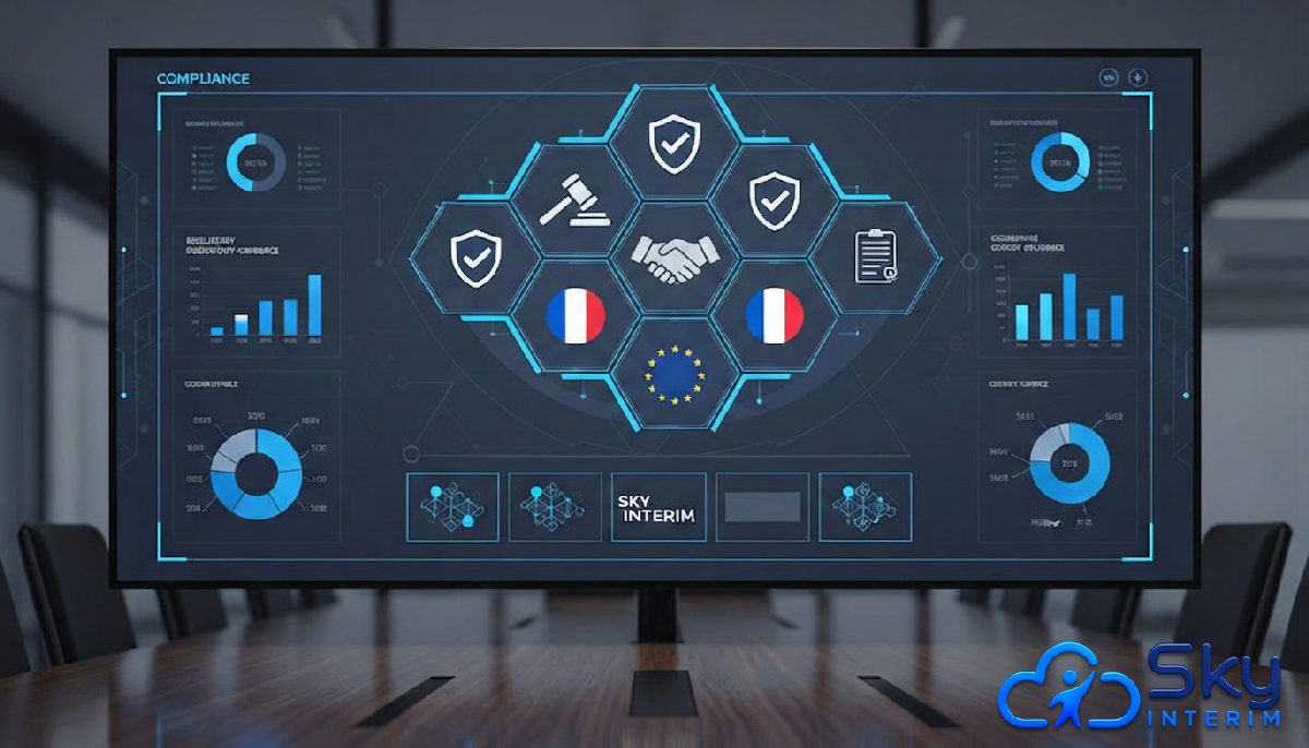 Tableau de bord numérique pour la conformité réglementaire en France.