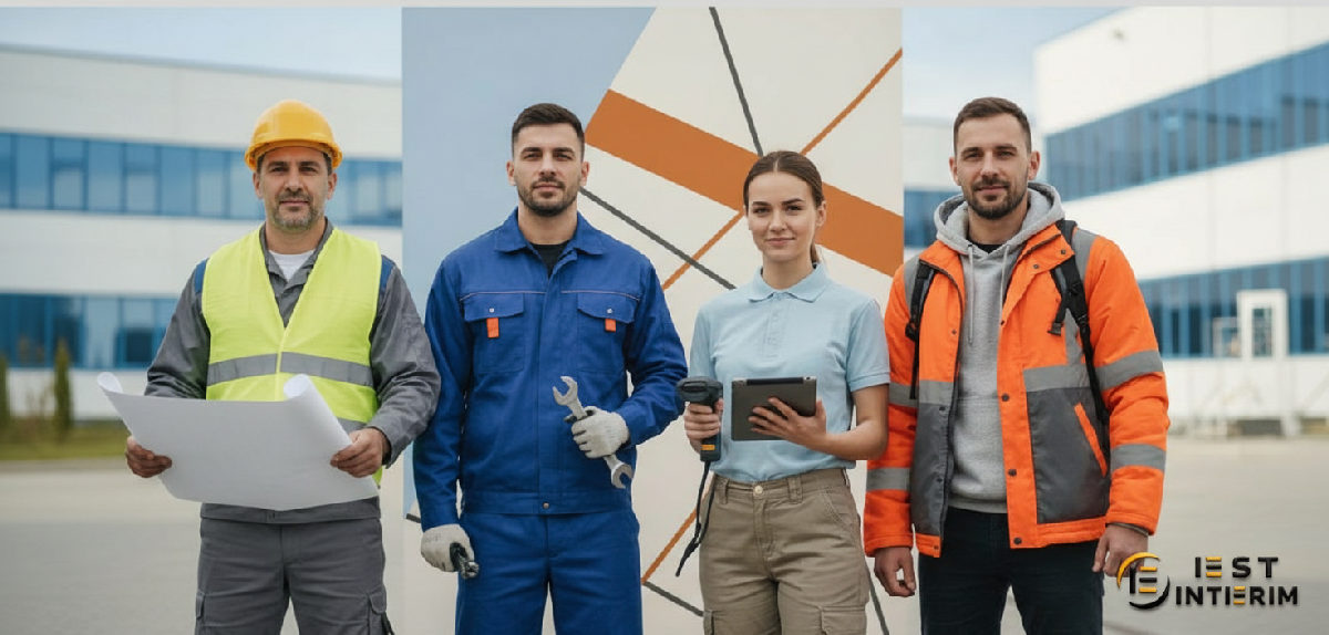 Travailleurs roumains motivés, prêts pour divers métiers en France.