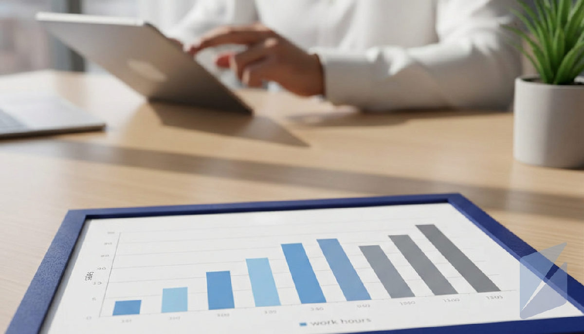 E-commerce sales surge and work hours plummet with automation.