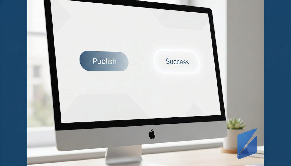 Automation dashboard displays a successful publishing process.