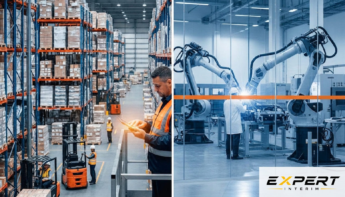 Divers secteurs : logistique et industrie bénéficiant de solutions RH.