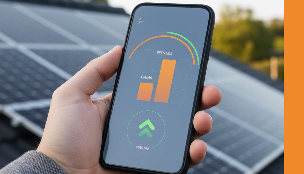 Monitoring výkonu solární elektrárny s bifaciální technologií.