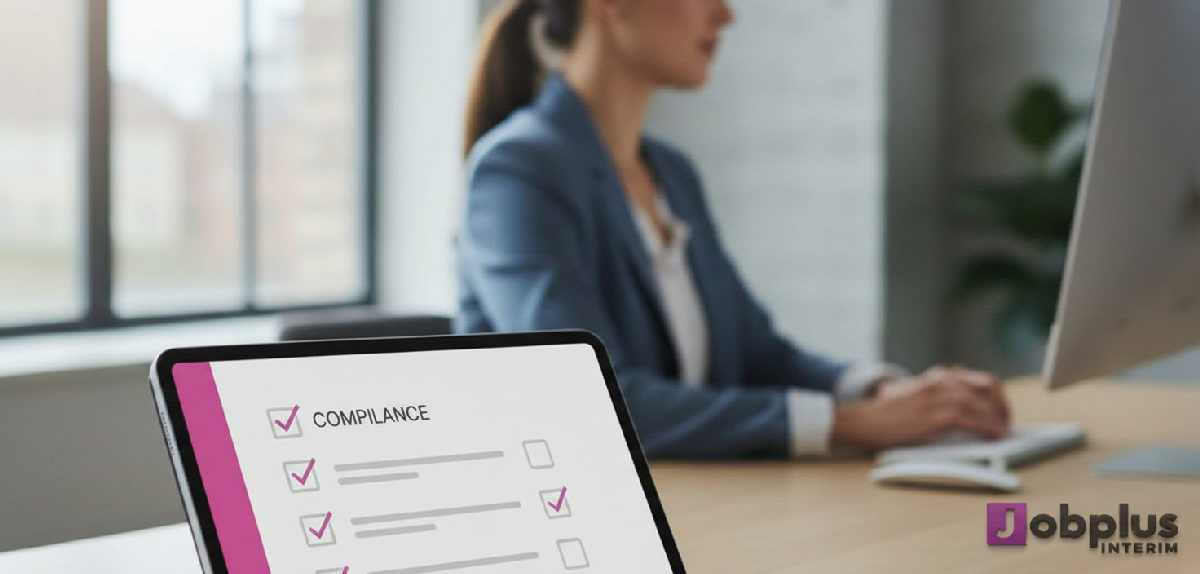 Liste de contrôle de conformité pour le logement temporaire sur une tablette.