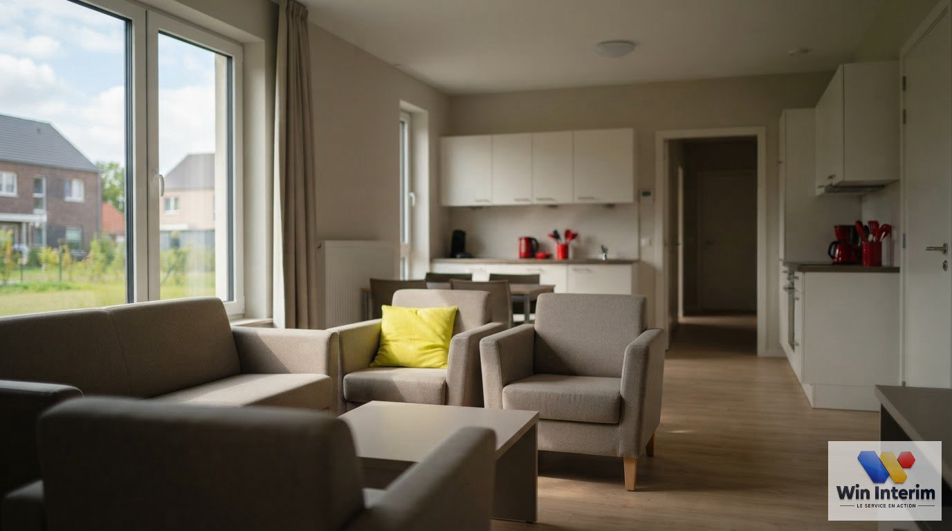 Logement confortable et aux normes européennes pour les travailleurs détachés.