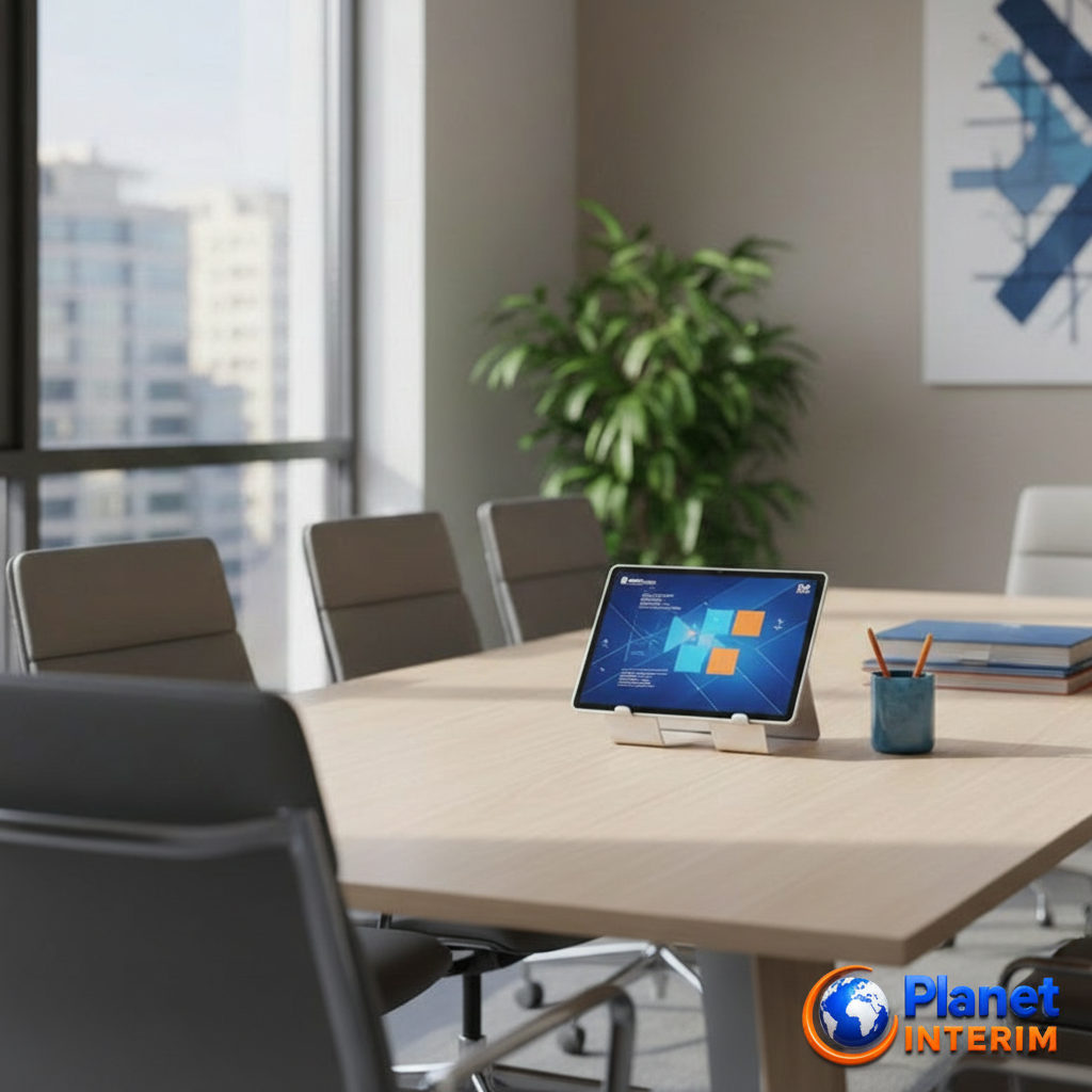 Bureau d'une agence de recrutement moderne à Bucarest, Roumanie.
