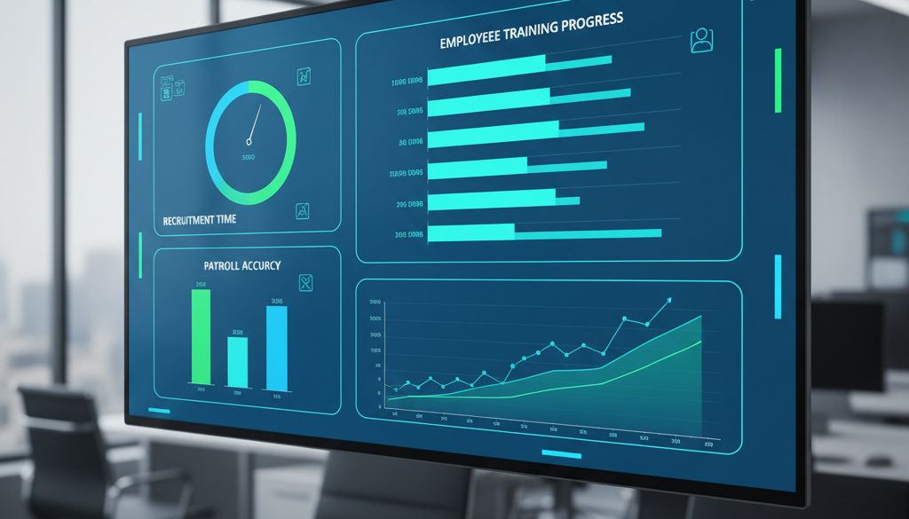 Tableau de bord : Indicateurs de performance RH pour suivi.