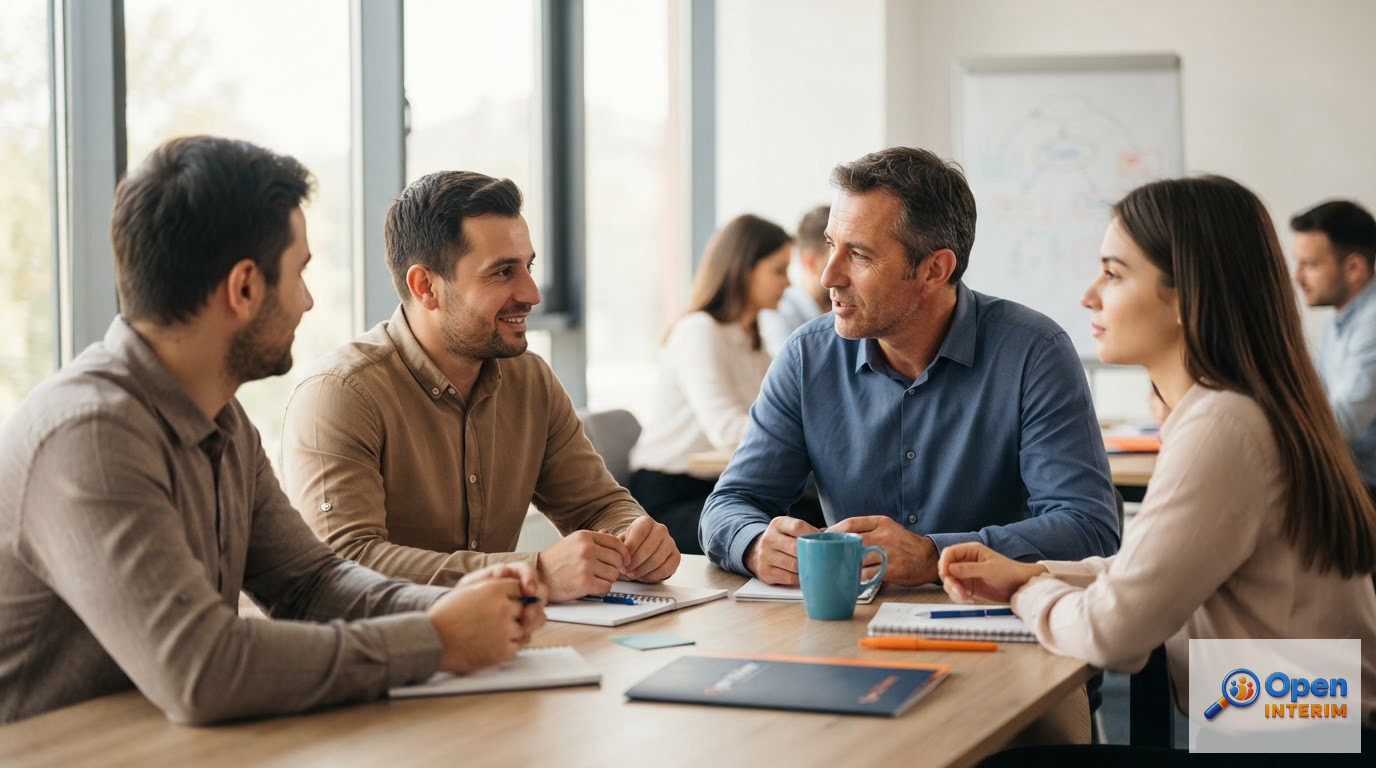 Un manager français en séance d'intégration avec des travailleurs roumains.