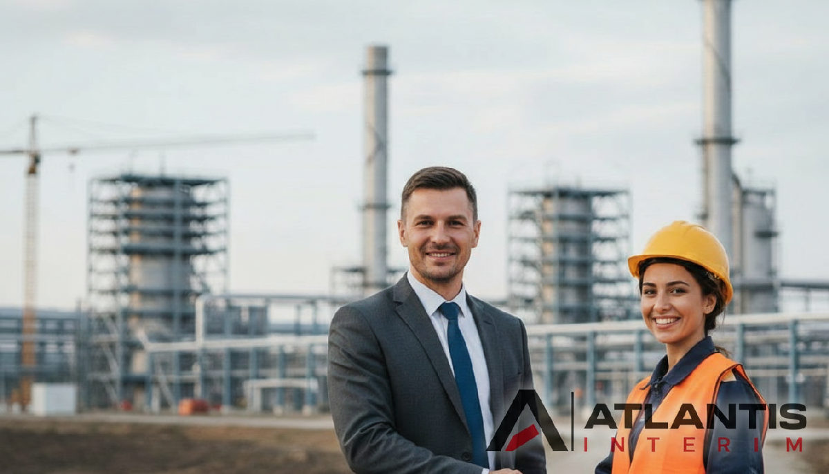 Partenariat réussi entre un gestionnaire et un ingénieur sur un site industriel.