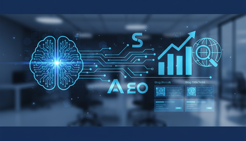 Graph illustrating SEO growth boosted by AI blog automation.