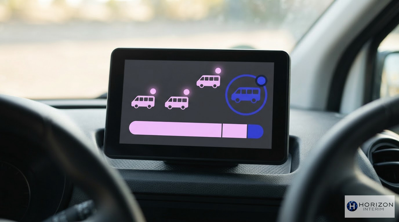 Tableau de bord numérique affichant des alertes d'assurance pour transporteurs.