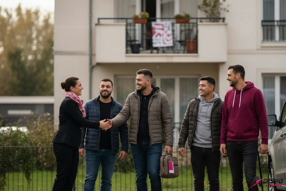 Travailleurs roumains accueillis en France par Adispointerim.