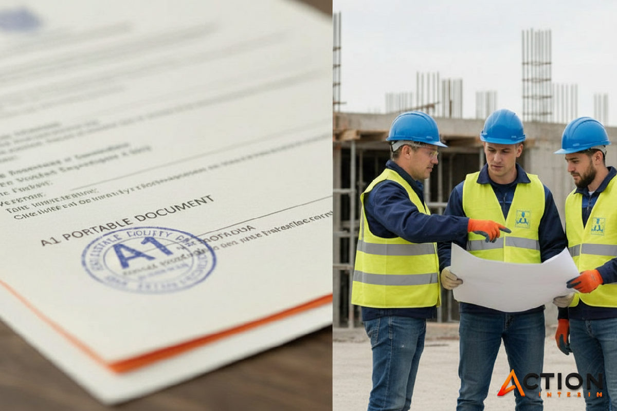 Formulaire A1 et ouvriers roumains sur un chantier français.