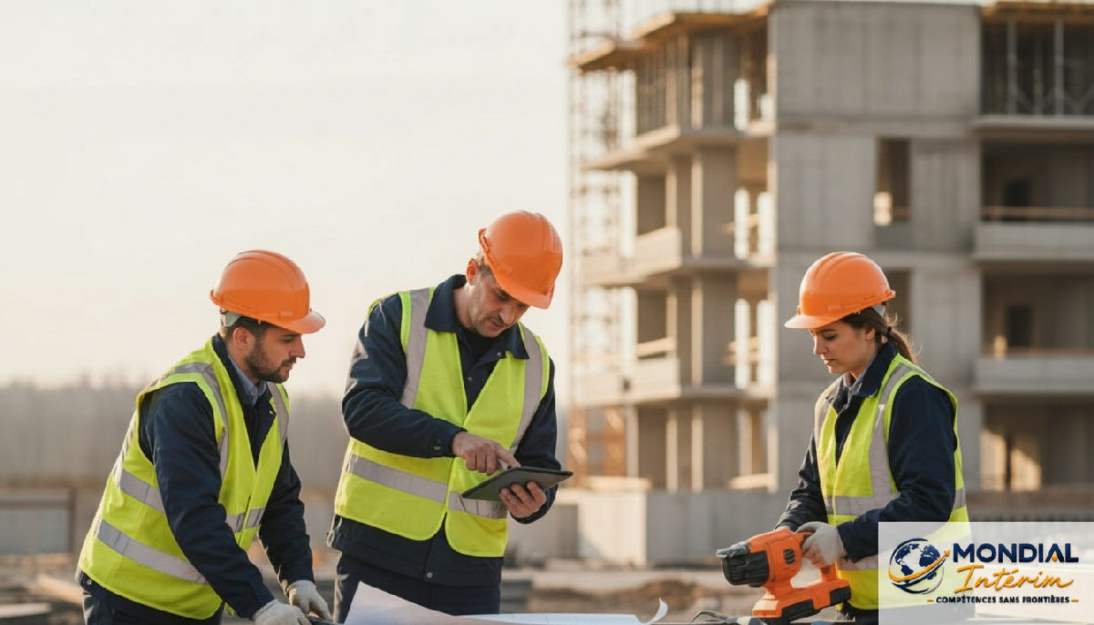 Comment booster productivité ouvriers roumains ? - Ouvriers roumains travaillant efficacement sur un chantier moderne.