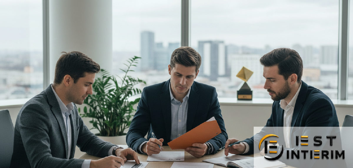 Experts en recrutement examinant des CV de travailleurs est-européens.