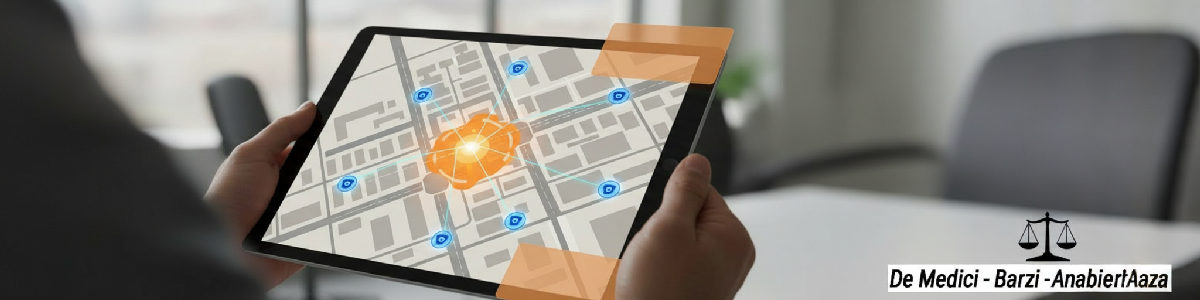 Mappa con telecamere: la tecnologia come prova in un incidente.
