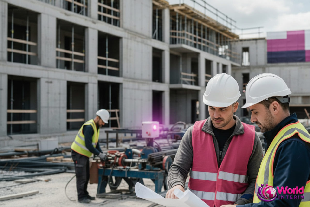 agence interim batiment roumain france - Ouvriers roumains sur un chantier français, emploi en bâtiment.