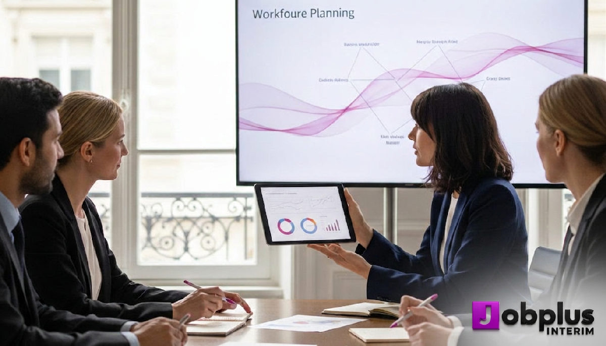 gestion personnel détaché france - Une équipe examine des stratégies de recrutement pour le personnel détaché en France.