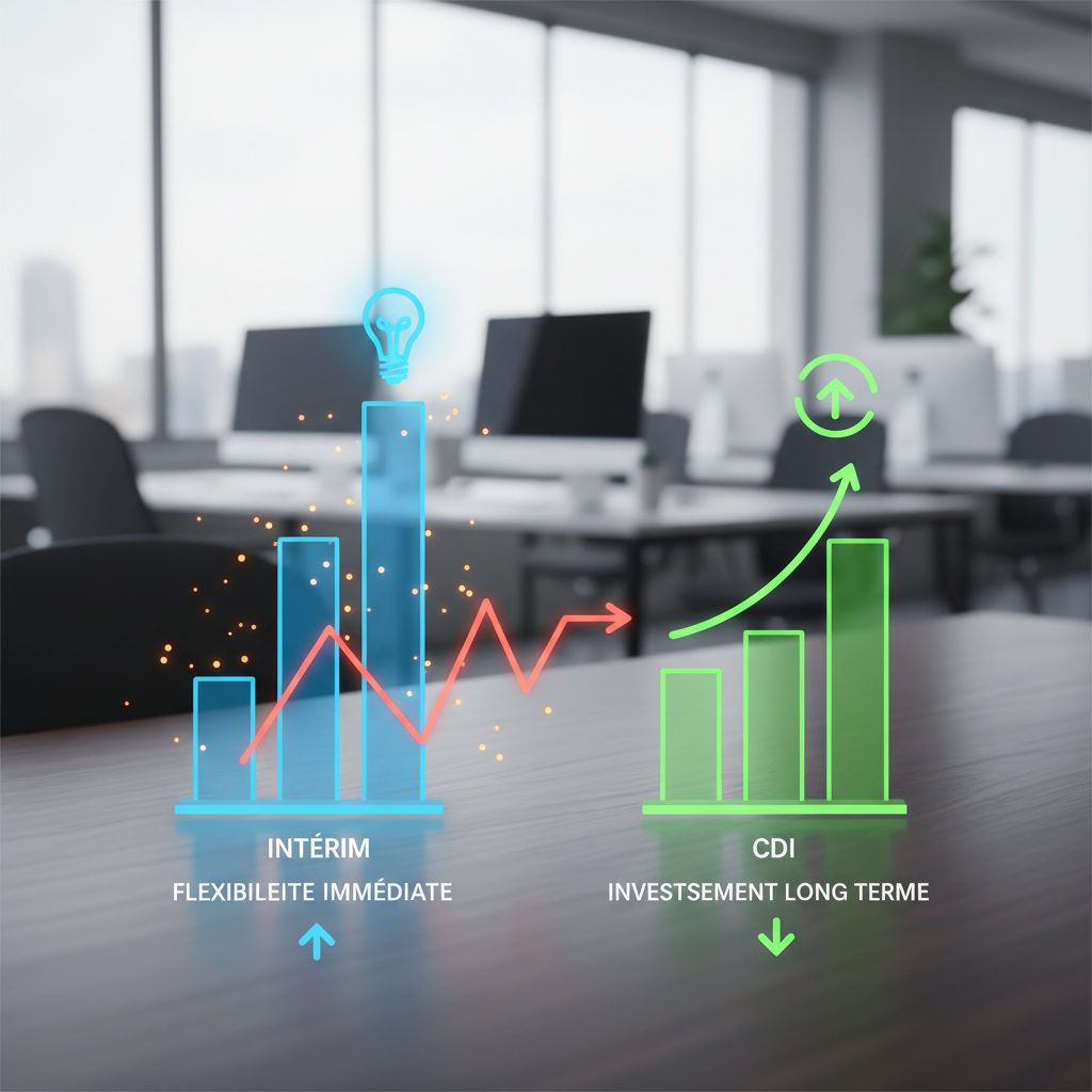 Coût de l'intérim vs CDI : quel est le plus rentable pour votre entreprise ?