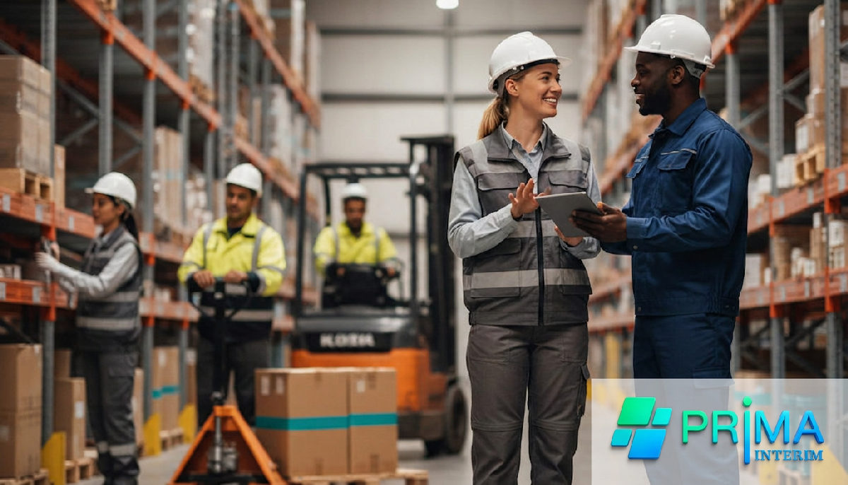 Équipe logistique multiculturelle travaillant en harmonie.