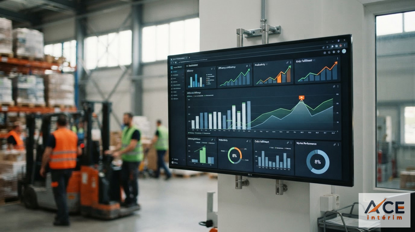 Un tableau de bord logistique illustrant la performance et la rigueur au travail.