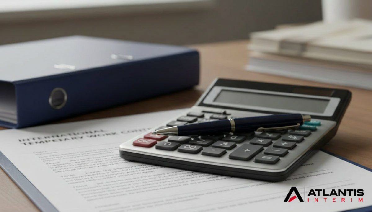 Analyse financière d'un contrat d'intérim international.
