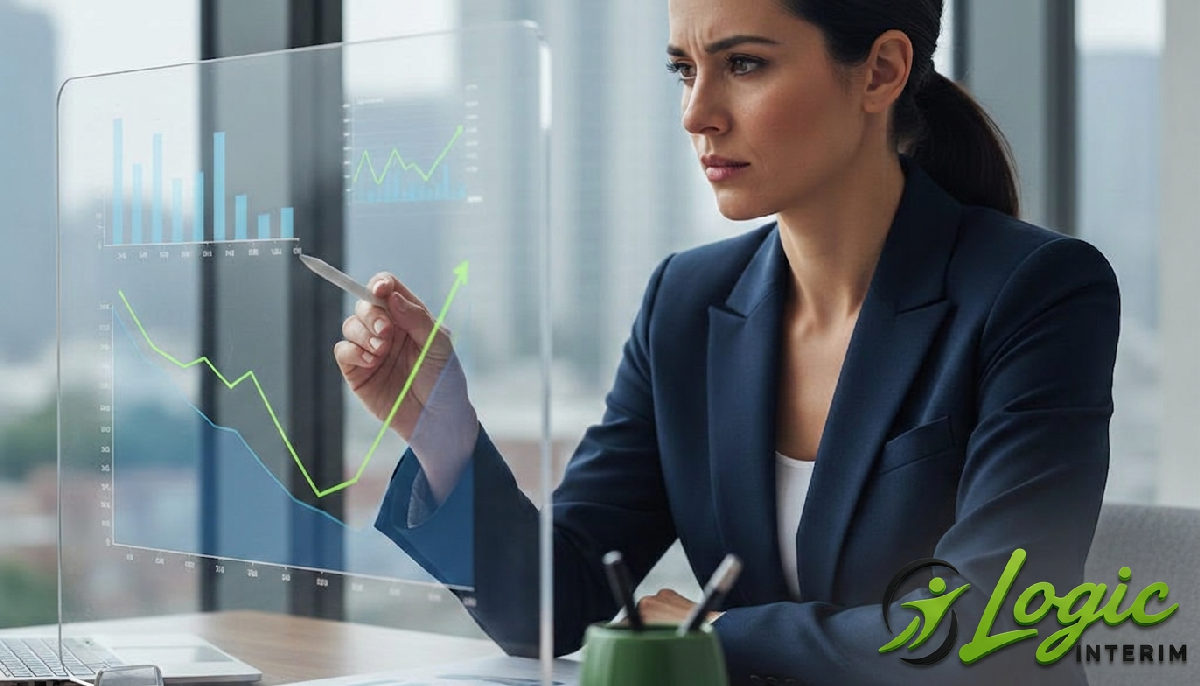 optimisation coûts RH intérim international - Graphiques financiers montrant la réduction des coûts des intérimaires internationaux.