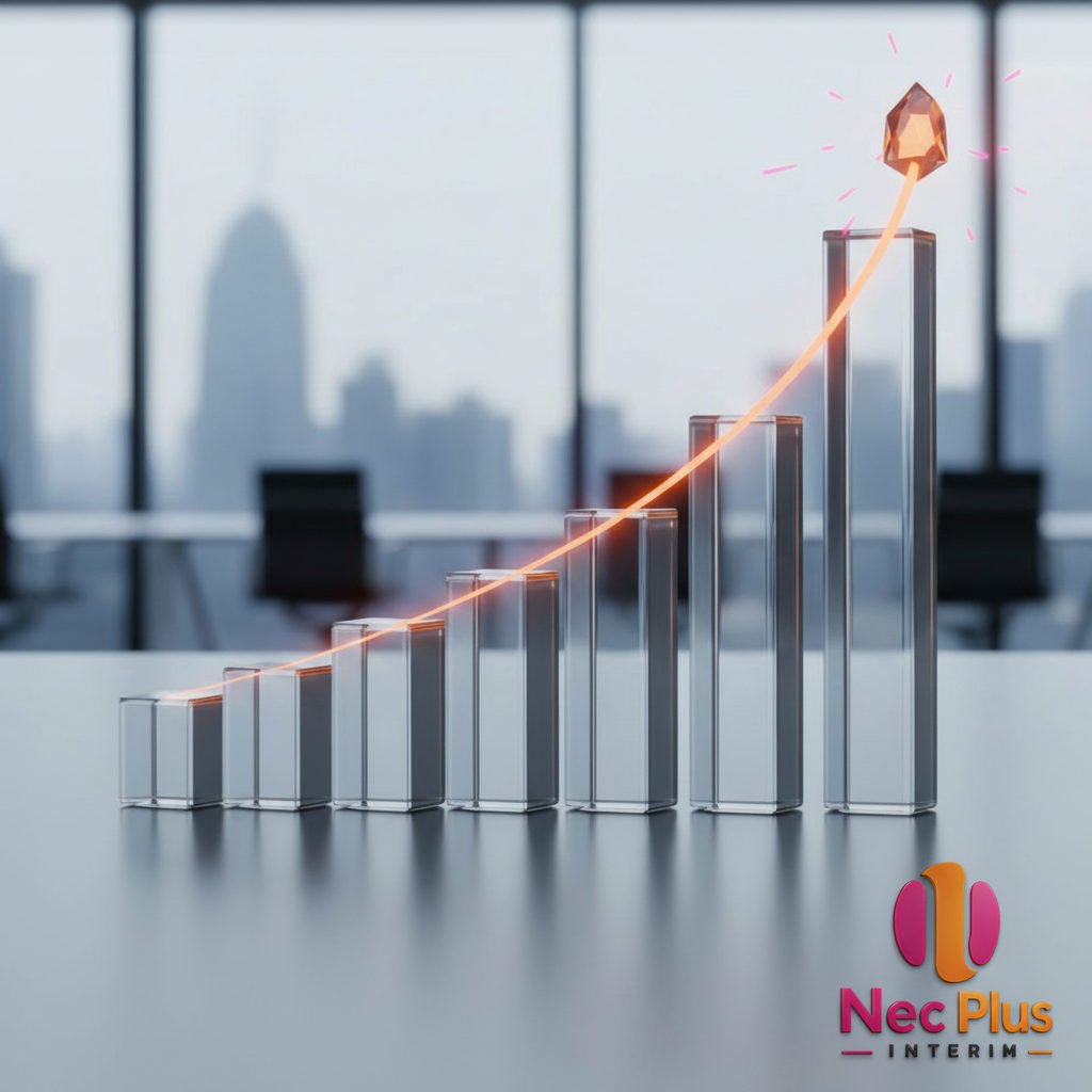 Graphique de croissance des profits et optimisation des coûts.