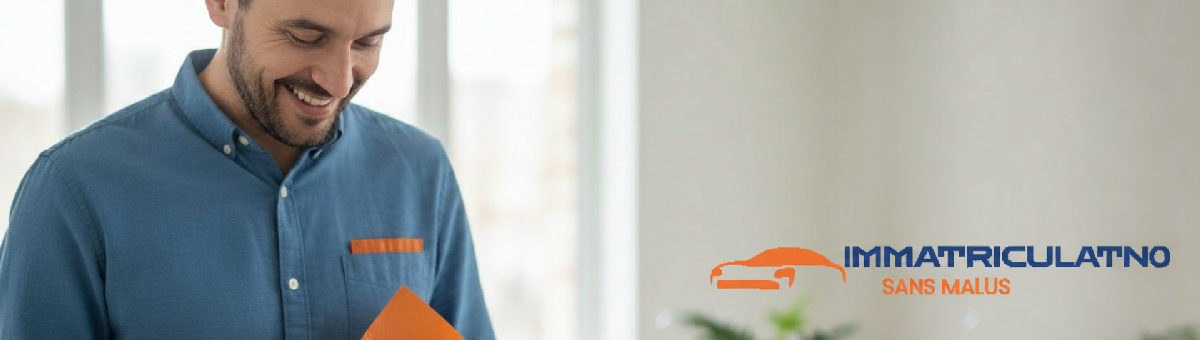 Client recevant ses plaques d'immatriculation roumaines par colis.
