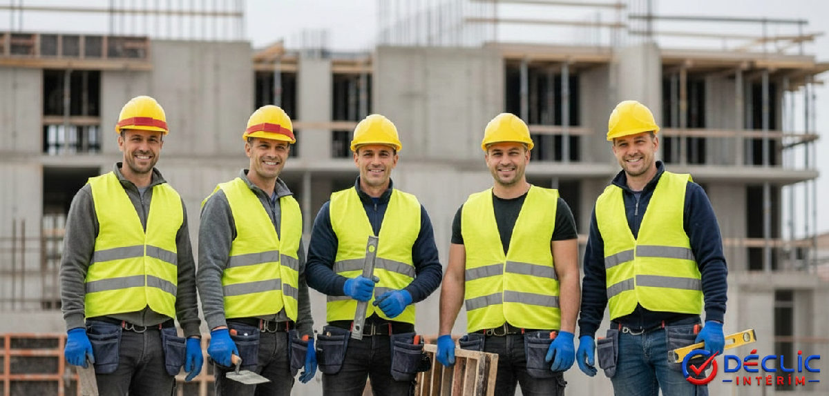 Travailleurs roumains qualifiés sur un chantier BTP en France.