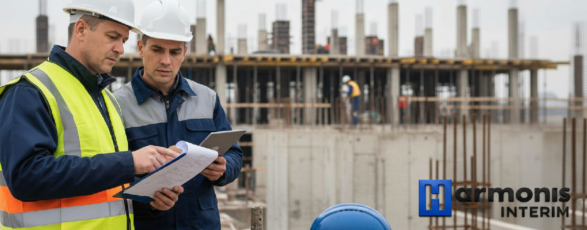 Inspecteur vérifiant la conformité SIPSI sur un chantier.