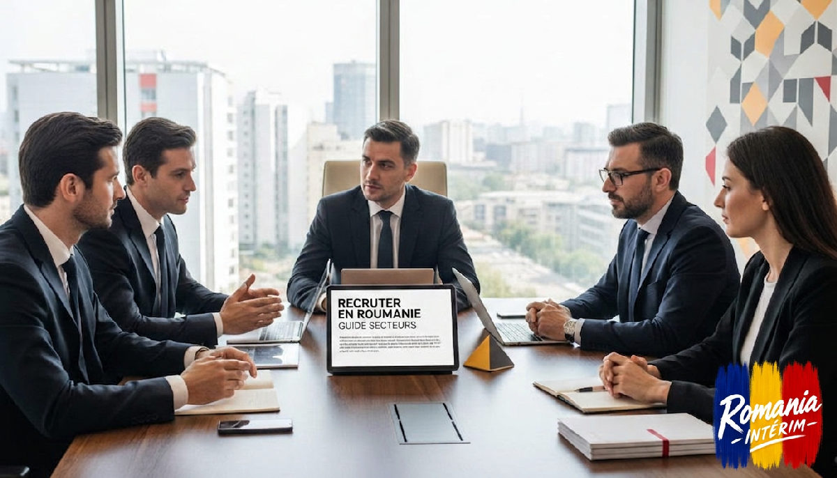 recruter en Roumanie guide secteurs - Réunion d'affaires franco-roumaine sur le recrutement en Roumanie.