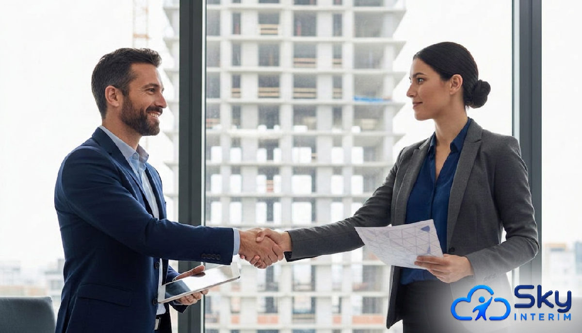 Partenariat entre un directeur technique et un recruteur international.