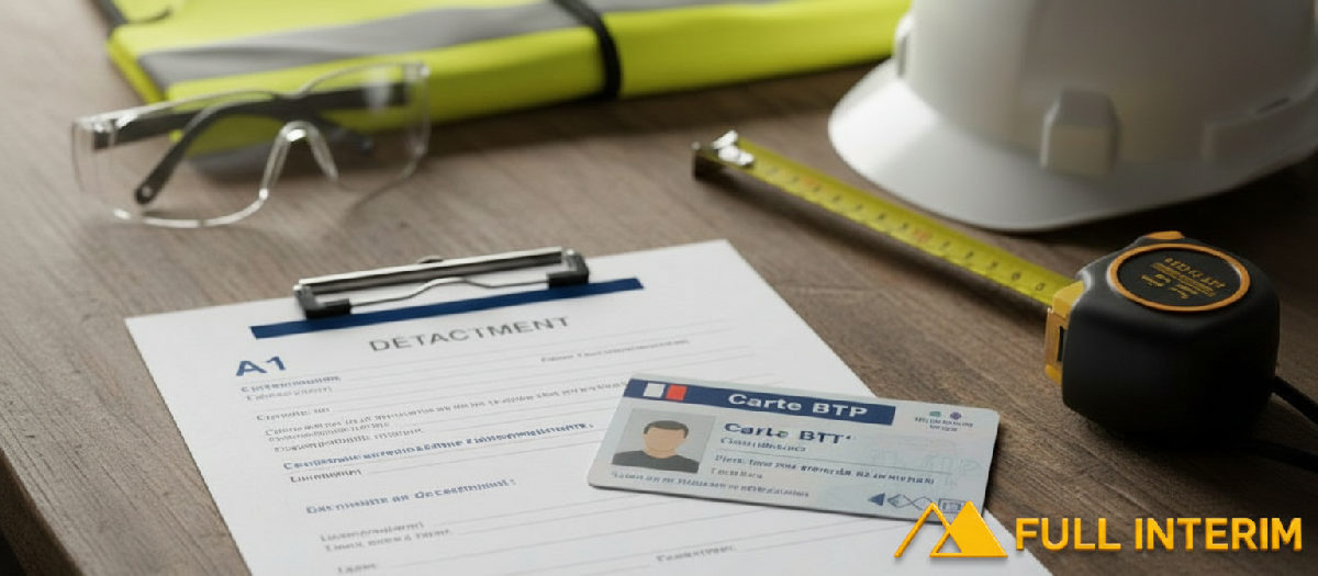 Documents officiels et équipement de protection pour le recrutement.