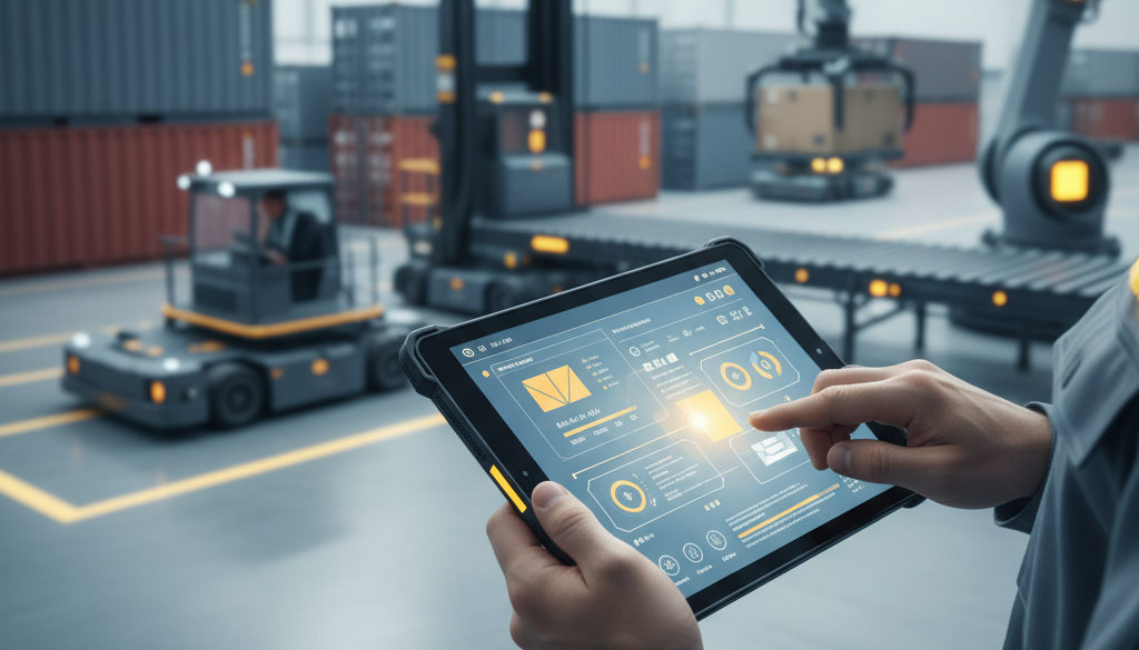 Numérique et logistique : tablettes pour le travail temporaire futur.