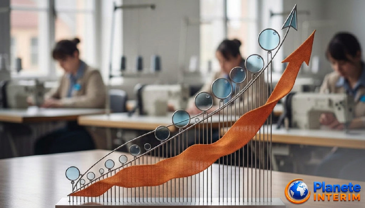 Tableau montrant l'augmentation de productivité des piqueurs-couturiers roumains qualifiés.