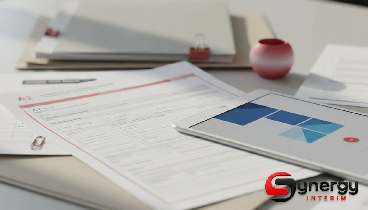 Détachement roumain : démarches et obligations employeur 1 Formulaire A1 et tablette SIPSI symbolisant les démarches administratives.