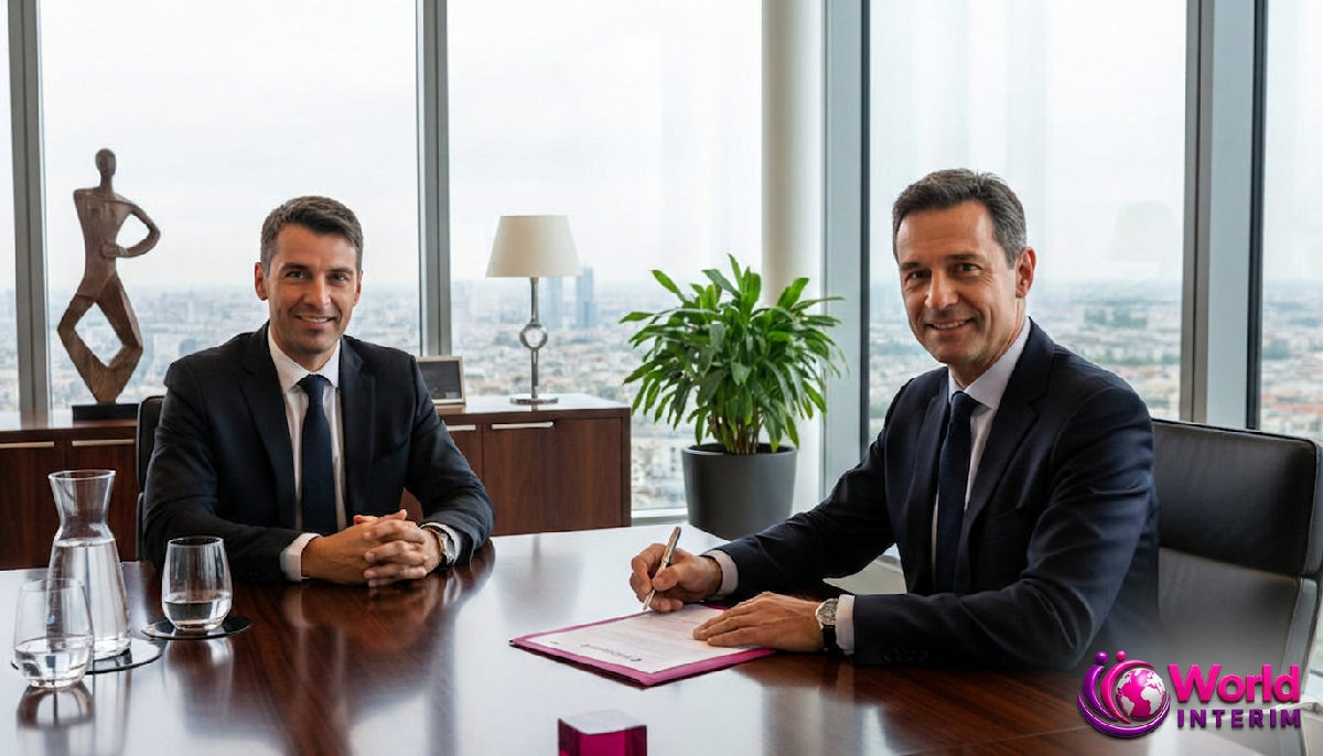 Signature d'un contrat entre un dirigeant français et World Interim.