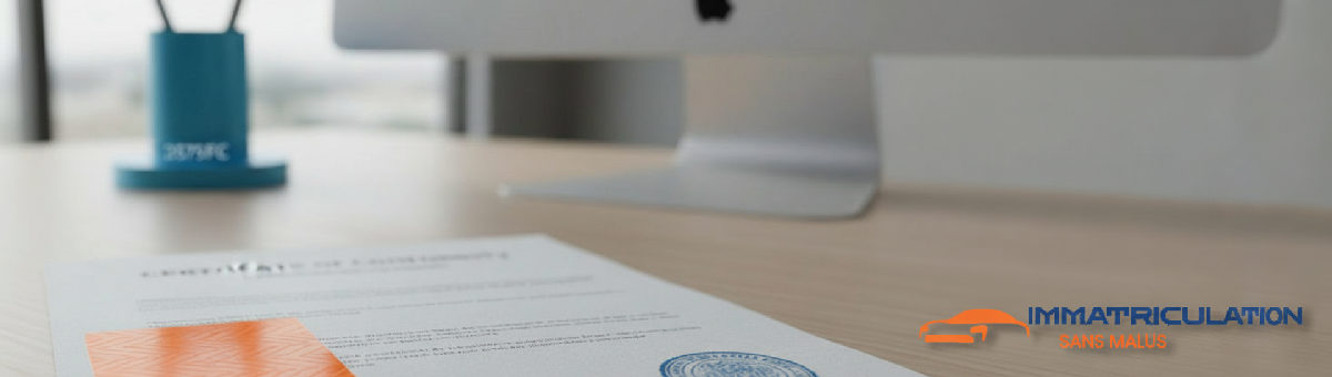 Certificat de Conformité (COC) officiel pour l'immatriculation.