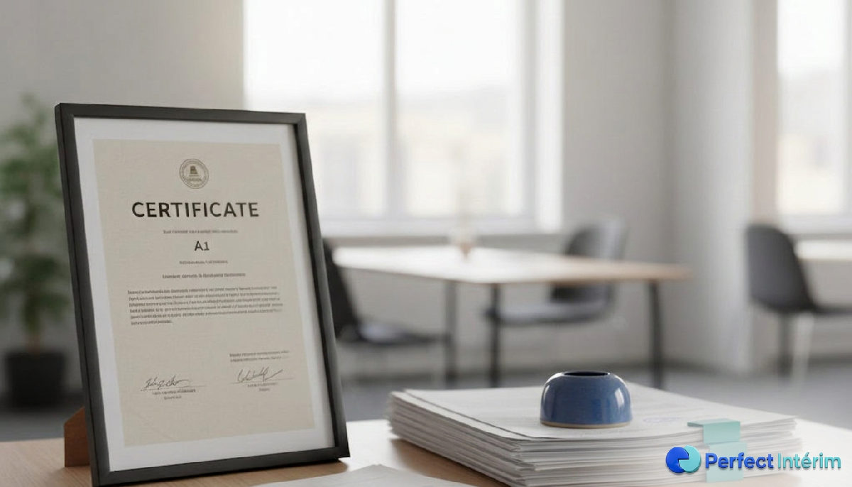 Bureau RH avec certificat A1 pour travailleurs détachés