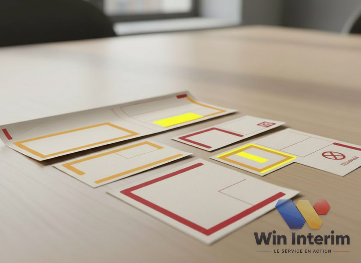 Infographie expliquant un bulletin de paie intérimaire et ses cotisations.