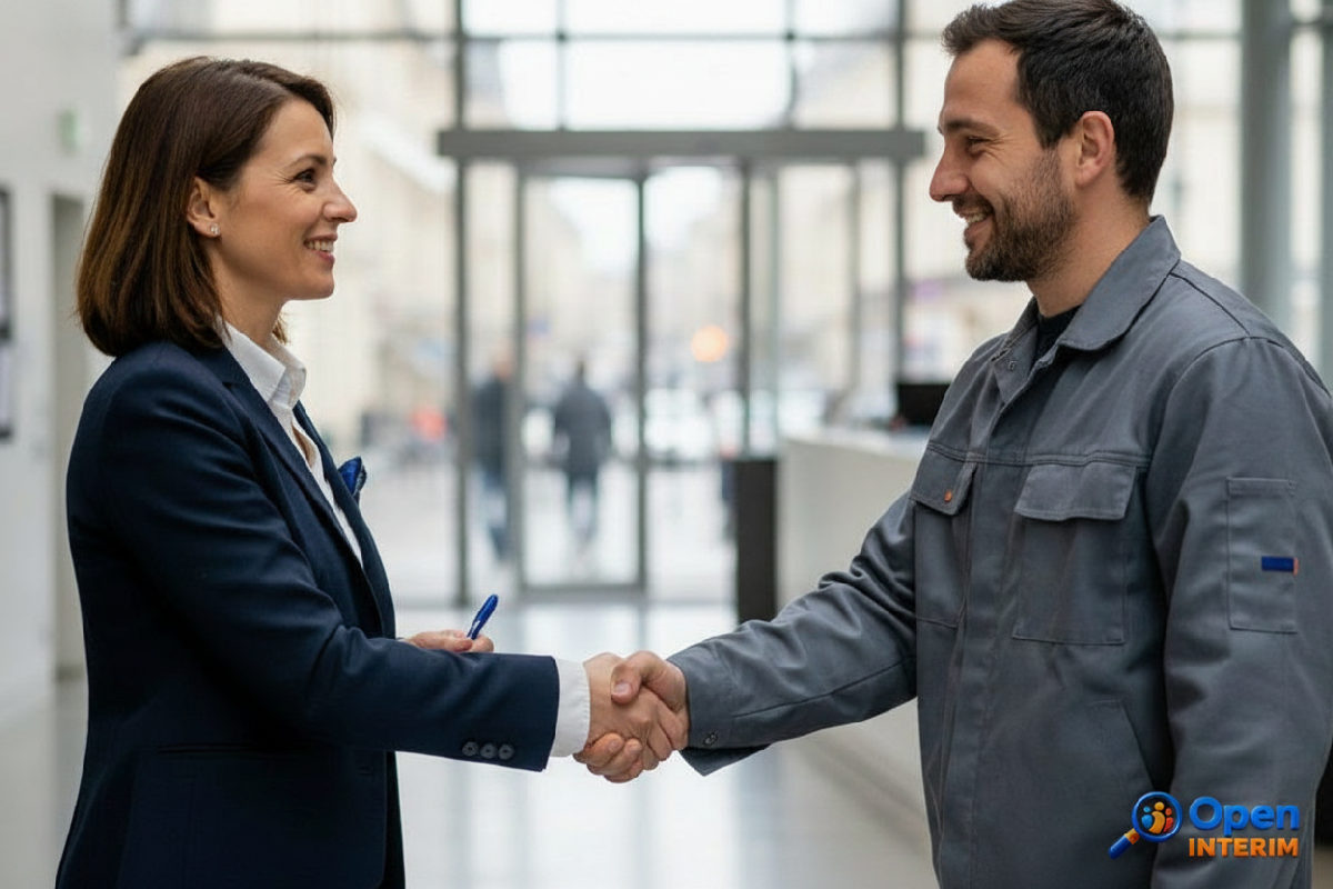 comment organiser retour salariés roumains après mission - DRH en France saluant un travailleur roumain après une mission.