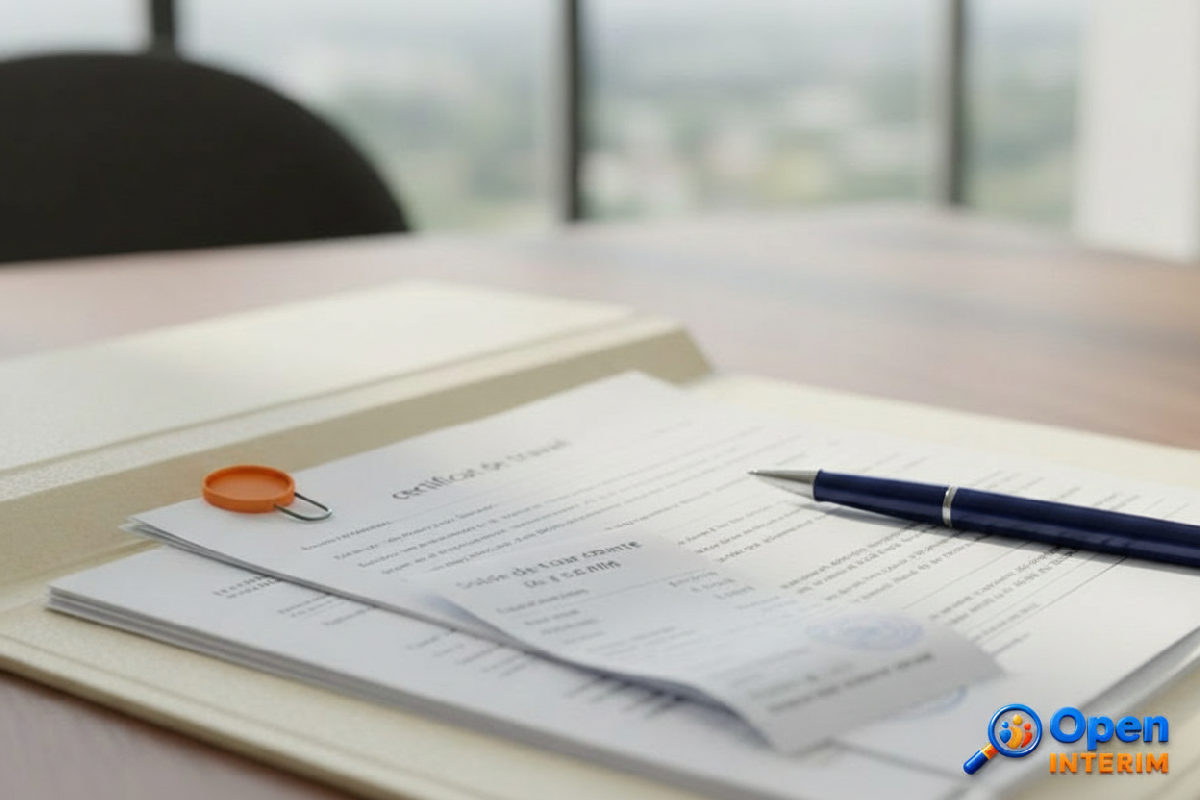 Documents administratifs pour le retour d'un employé roumain.