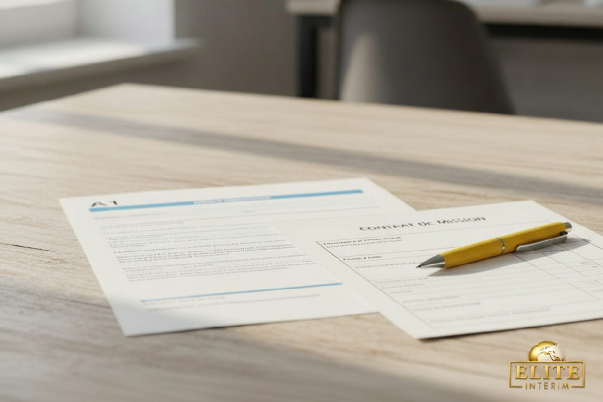 Documents administratifs pour un ouvrier roumain.